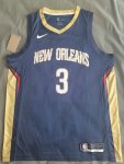 NBA 3 McCollum New Orleans Pelicans Maillot Marine